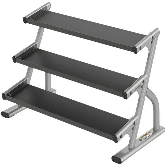 Life Fitness Optima Series Three Tier Hex Dumbbell Rack (Remanufactured) Image