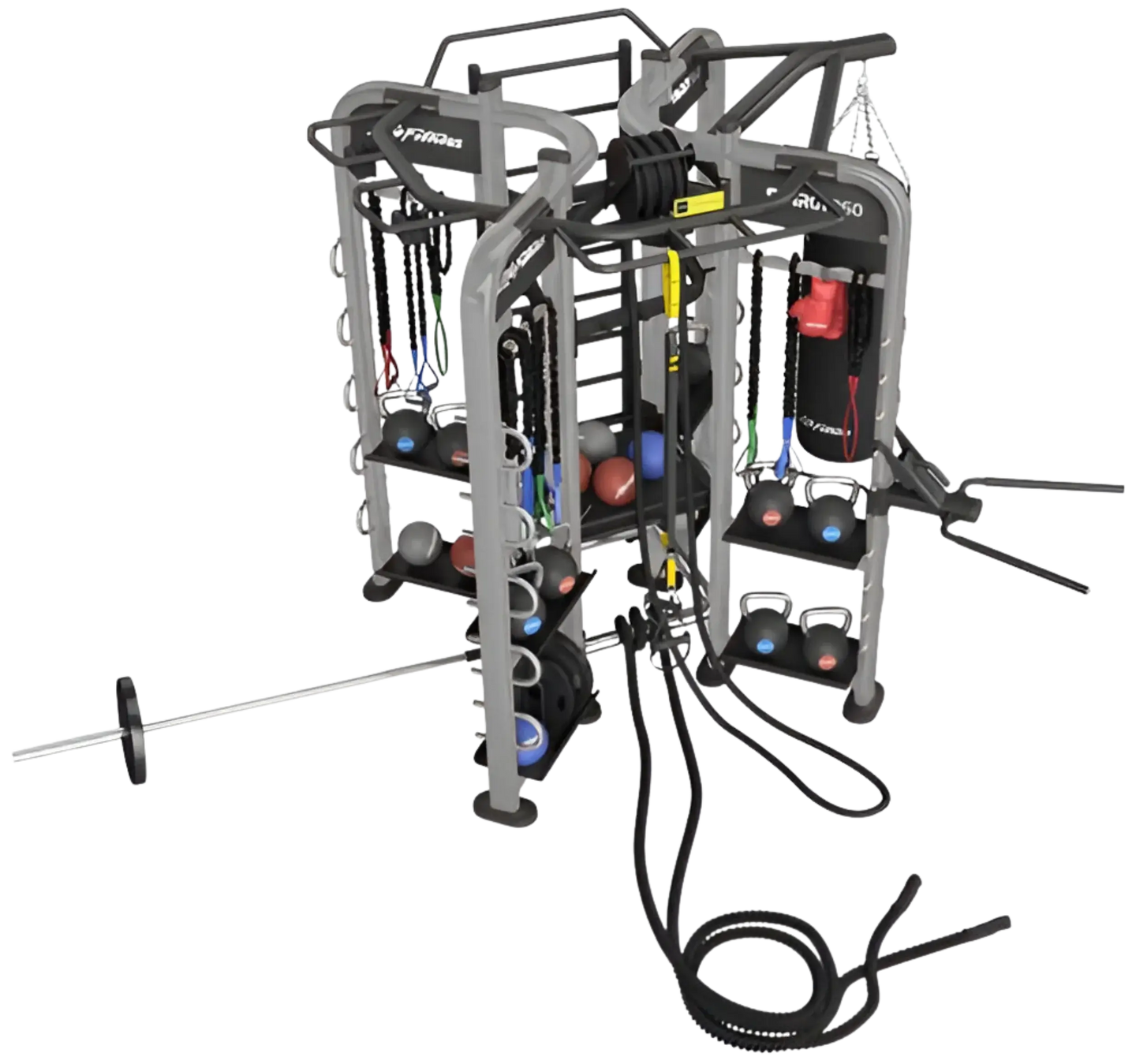 Life Fitness SYNRGY360XS System Versa Package - Angled View