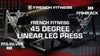  French Fitness FFB Black 45 Degree Linear Leg Press (New)