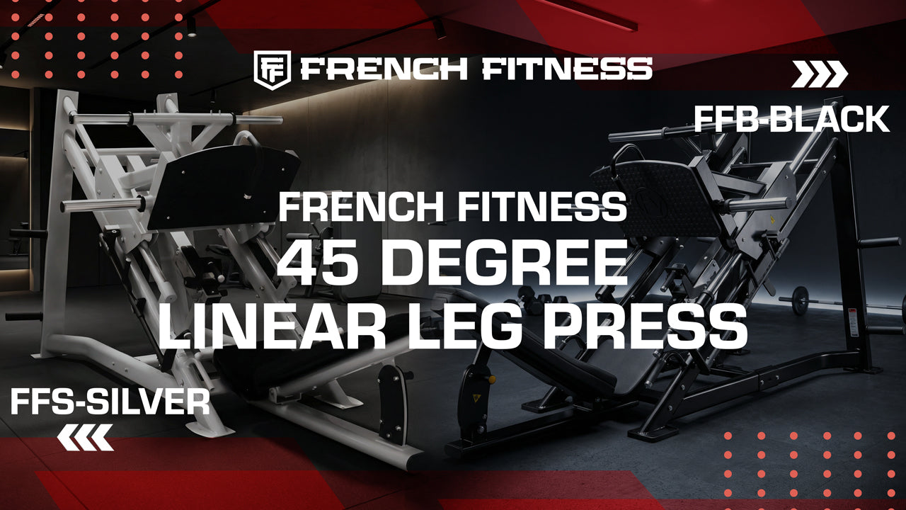  French Fitness FFB Black 45 Degree Linear Leg Press (New)