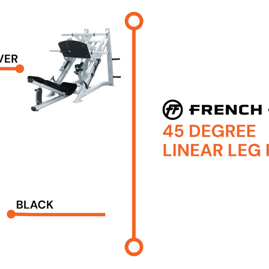  French Fitness FFB Black 45 Degree Linear Leg Press (New)