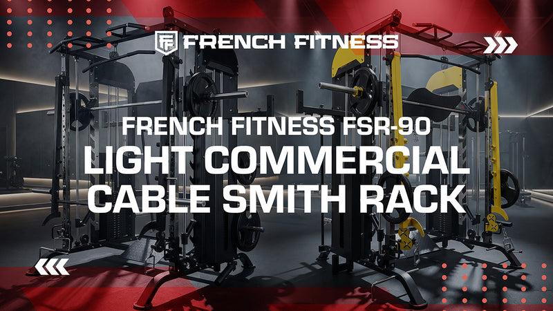 French Fitness FSR90 Functional Trainer Smith & Squat Rack Machine (New) video preview 1