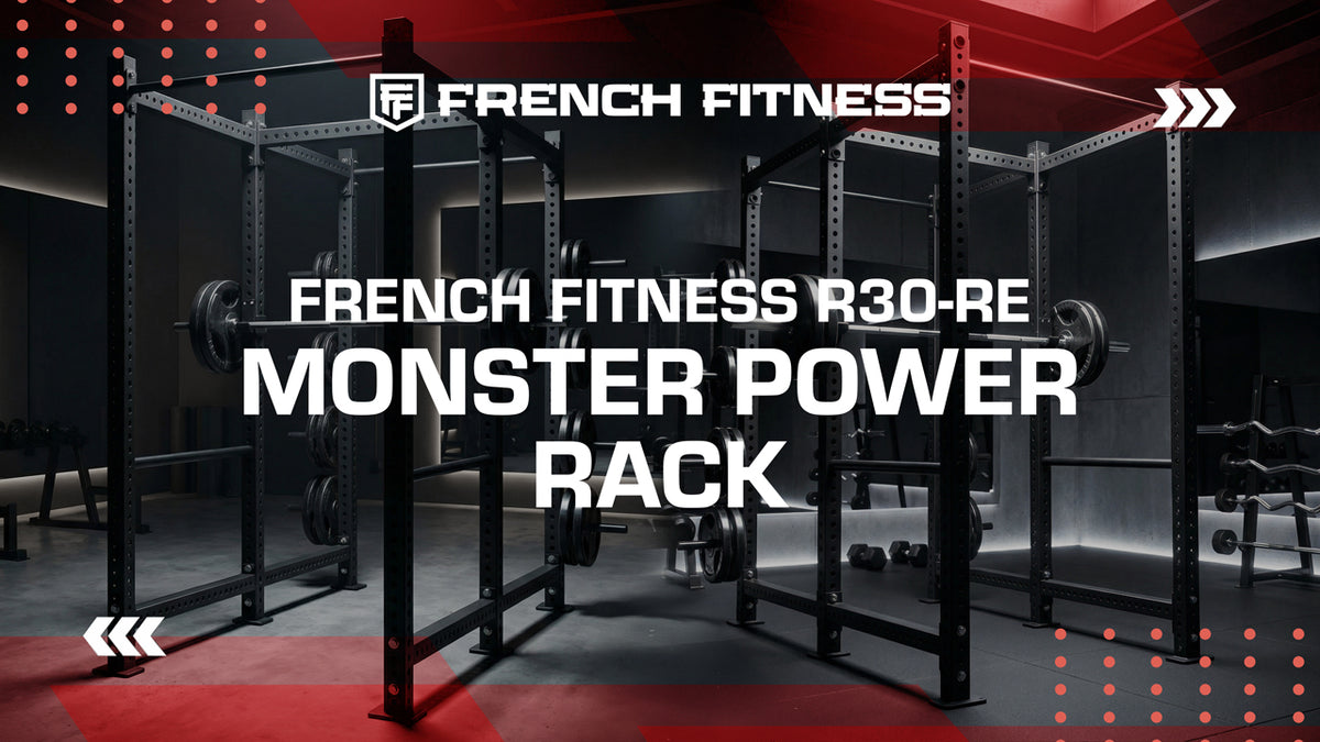 French Fitness R30-RE Commercial Power Rack w/Lat Pulldown / Low Row (New) video preview 1