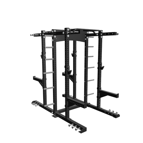 French Fitness DHR80 Double Half Rack / Cage (New) - 3D View