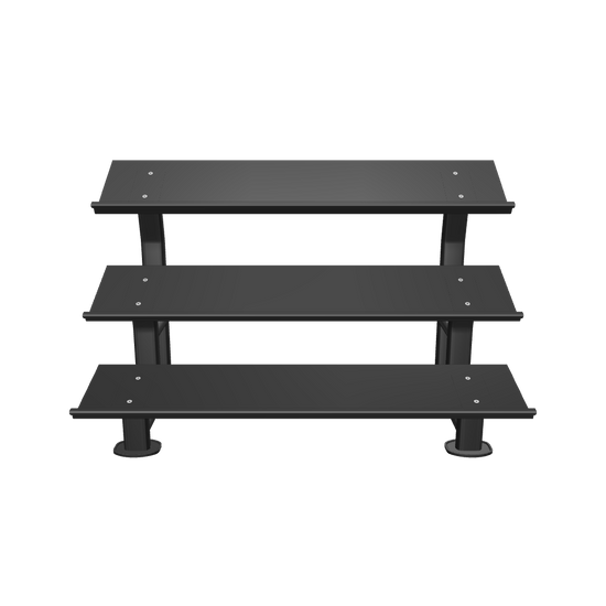 French Fitness FF-HDR 3 Tier Hex Dumbbell Rack (New) - 3D View