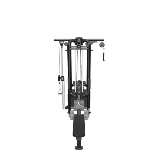 French Fitness FFB Black 4 Stack Multi Jungle Gym (New) - 3D View