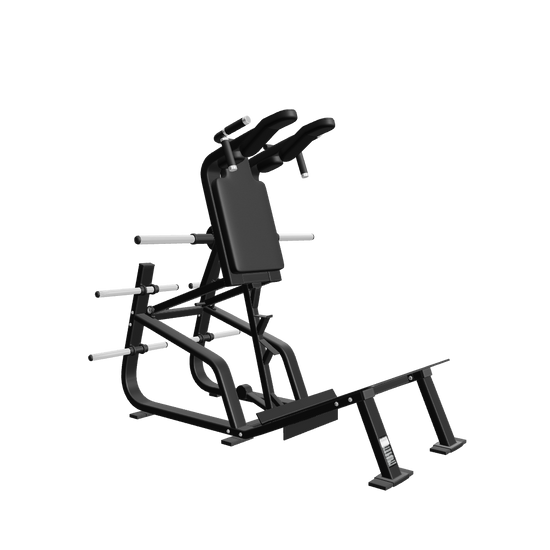 French Fitness FFB Black Super V-Squat Plate Loaded (New) - 3D View