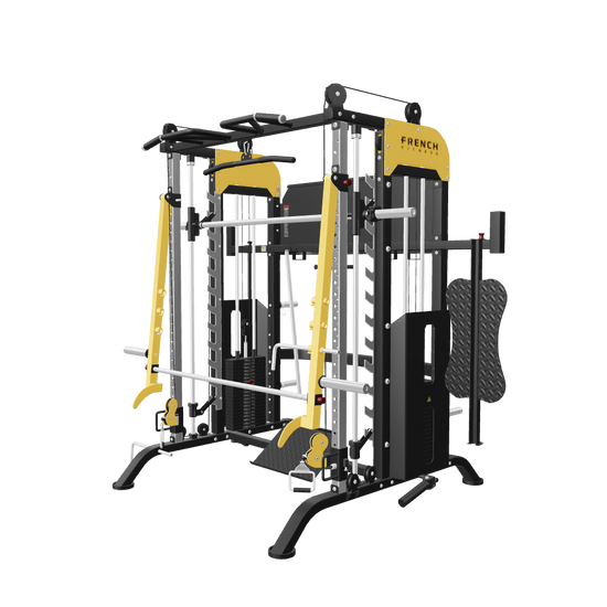 French Fitness FSR90 Functional Trainer Smith & Squat Rack Machine (New) - 3D View