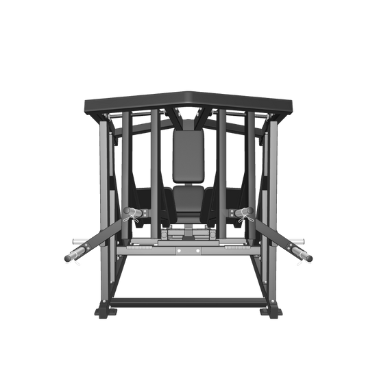 French Fitness Marin Iso-Lateral Horizontal Leg Press Plate Loaded (New) - 3D View