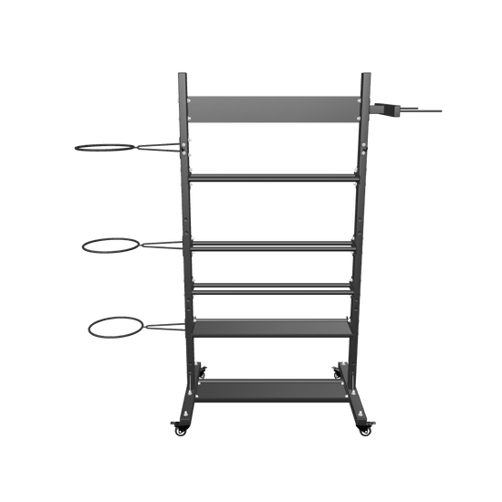 French Fitness Multi-Storage Accessory Tower Rack (New) - 3D View