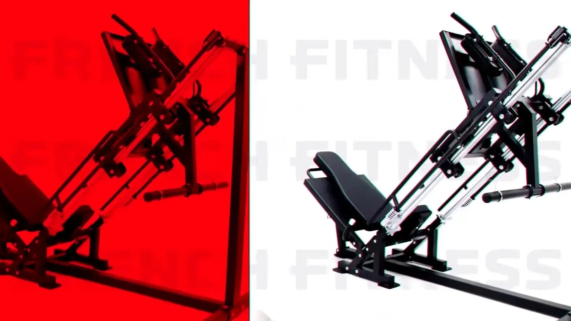 French Fitness P/L Hack Squat Leg Press Combo (New)