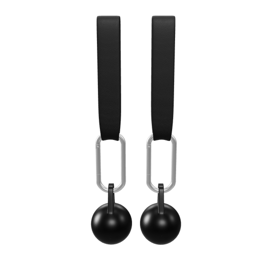 French Fitness Rack & Rig Cannonball Grips with Straps - Set of 2