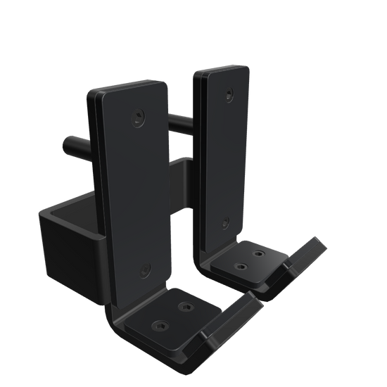 French Fitness Rack & Rig J-Cups J-Hooks Attachment 3D Model