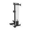 French Fitness Rack & Rig Rack Mounted Cable Column w/Lat Seat and Row Attachment 3D Model