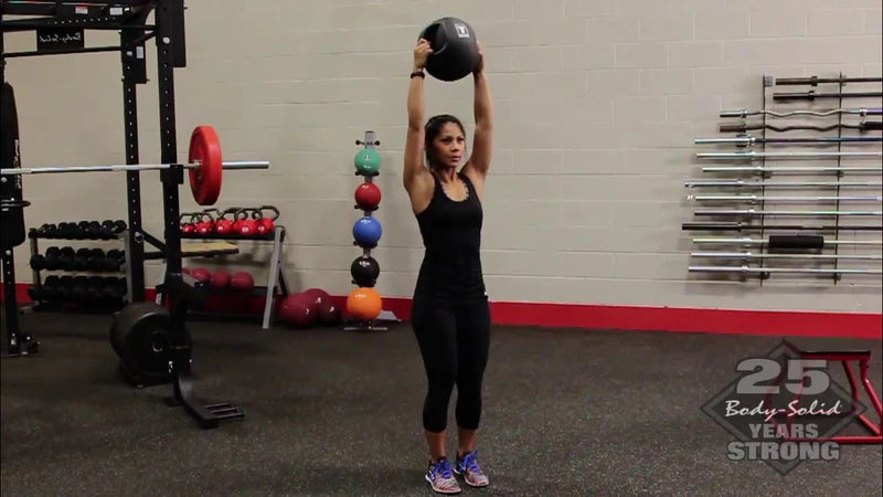  Body Solid BSTDMB8 Dual-Grip Medicine Ball - 8 lbs. (New)