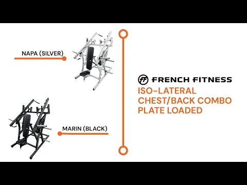 French Fitness Napa Iso-Lateral Chest/Back Combo Plate Loaded (New) video preview 1