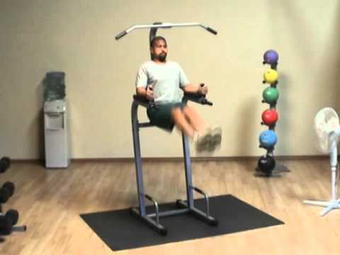 Body-Solid PVKC83X Powerline Vertical Knee Raise Chin Dip (New)