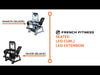 French Fitness Tahoe Seated Leg Curl / Leg Extension (New)
