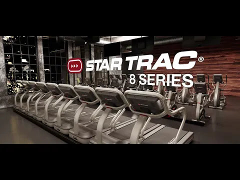 Star Trac 8 Series TR Treadmill w/LCD - Black  (New) video preview 1