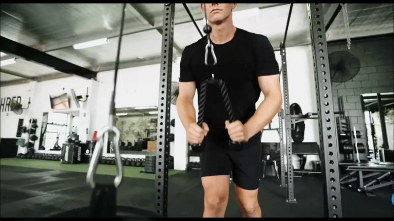 French Fitness Plate Loaded Pulldown Portable Cable Trainer Slinger (New)