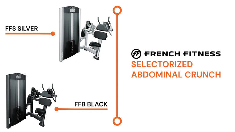 French Fitness FFS Silver Selectorized Abdominal Crunch (New) video preview 1