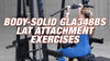 Body-Solid GLA348BS Lat Attachment for Series 7 Smith Machine (New)