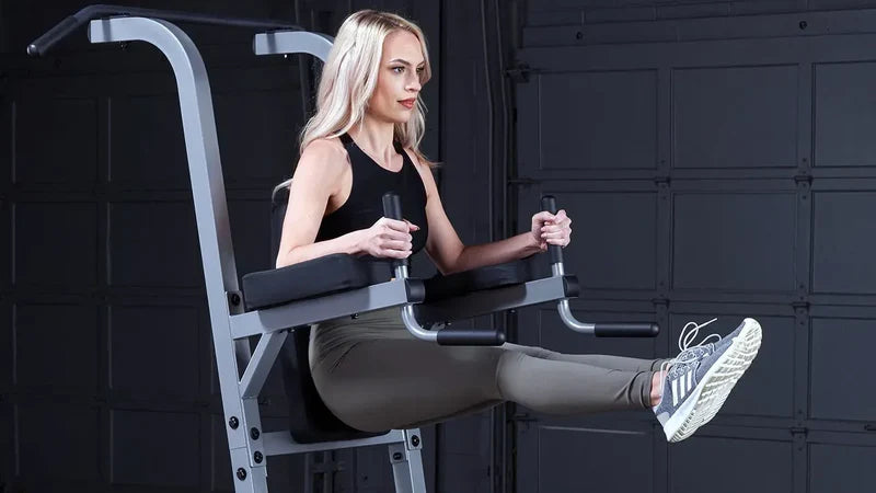 Body-Solid GVKR82B Deluxe VKR Vertical Knee Raise, Dip, Pull Up (New) video preview 1