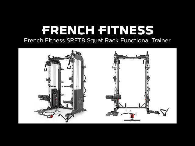 French Fitness SRFT8 Squat Rack Functional Trainer (New)