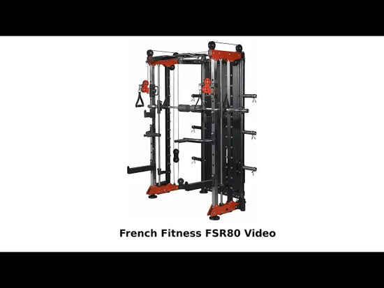 French Fitness FSR80 Functional Trainer Smith & Rack Gym System (New)