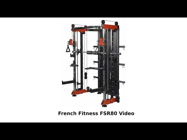 French Fitness FSR80 Functional Trainer Smith & Rack Gym System (New) video preview 1