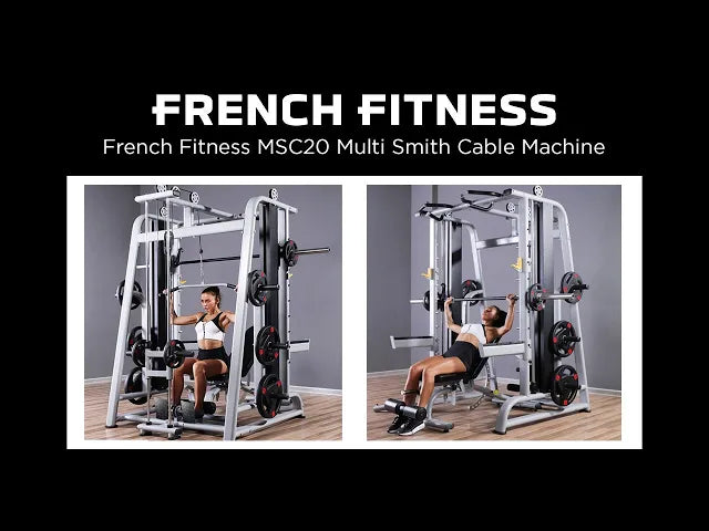 French Fitness MSC20 Counter Balanced Multi Smith Cable Machine (New) video preview 1