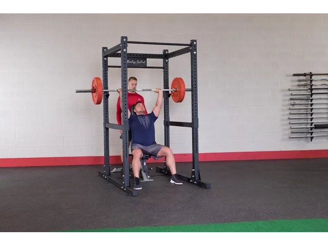  Body-Solid SPR1000SSBackP4 Extended Power Rack Package w/Power Rack Strap Safeties (New)