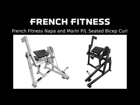  French Fitness Marin Seated Bicep Curl Plate Loaded (New)