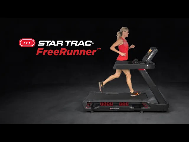 Star Trac 10 Series Freerunner Treadmill w/20" Embedded Display (New)
