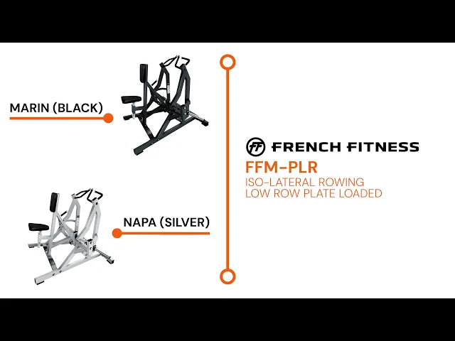  French Fitness Marin Iso-Lateral Rowing Low Row Plate Loaded (New)