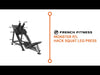 French Fitness Monster P/L Hack Squat Leg Press (New)