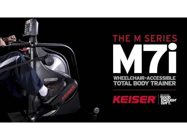 Keiser M7i Wheelchair Accessible Total Body Trainer Recumbent Stepper (Remanufactured)