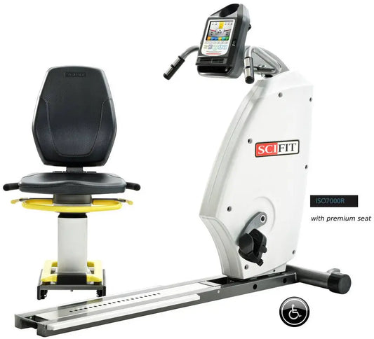 SciFit ISO7000R Bi-Directional Recumbent Bike w/Premium Seat (Remanufactured)