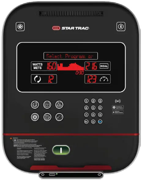 Star Trac 8 Series Rear Drive Elliptical w/LCD - Black (New)