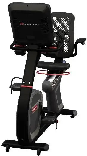 Star Trac 8 Series Recumbent Bike w/16" Embedded Display - Black (New) Image 8