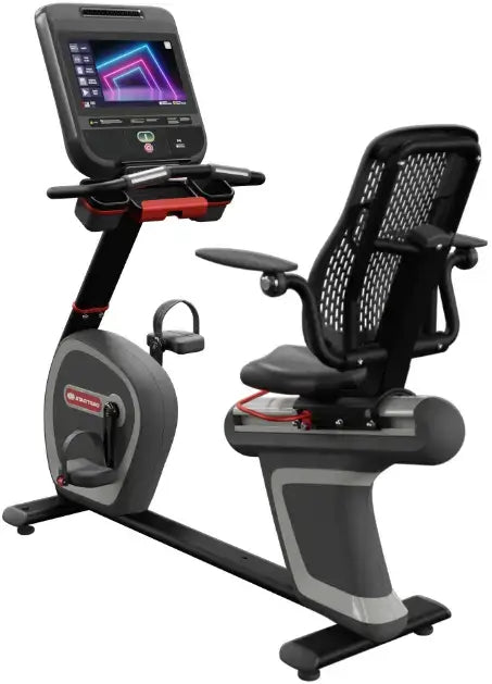 Star Trac 8 Series Recumbent Bike w/16" Embedded Display - Black (New) Image