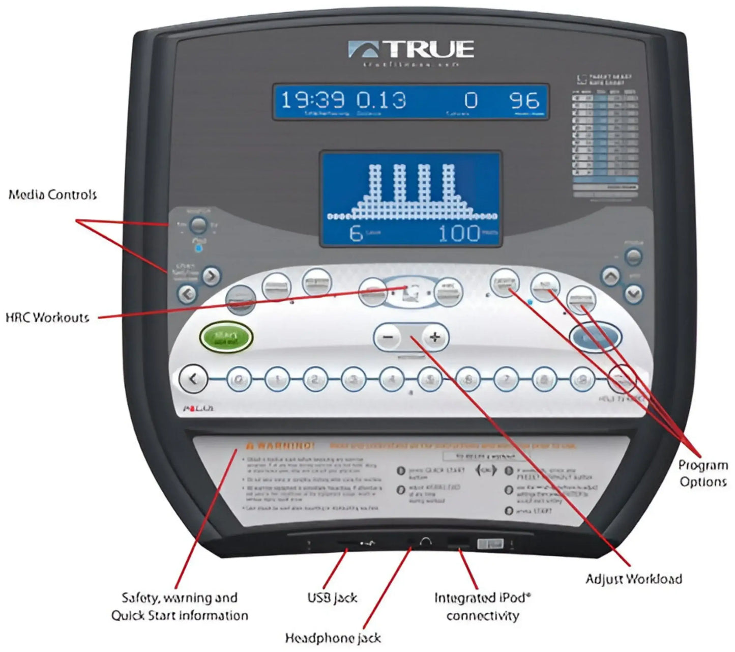True Fitness LC900 Recumbent Bike (Remanufactured) Image 2