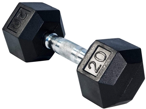 20lbs for sale online CAP SDR1020 Barbell Coated Hex Dumbbell 