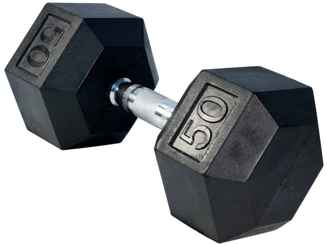 Details about   NEW Strencor 50 lb Rubber Hex Dumbbell Set ONE PAIR SAME DAY SHIPPING! 